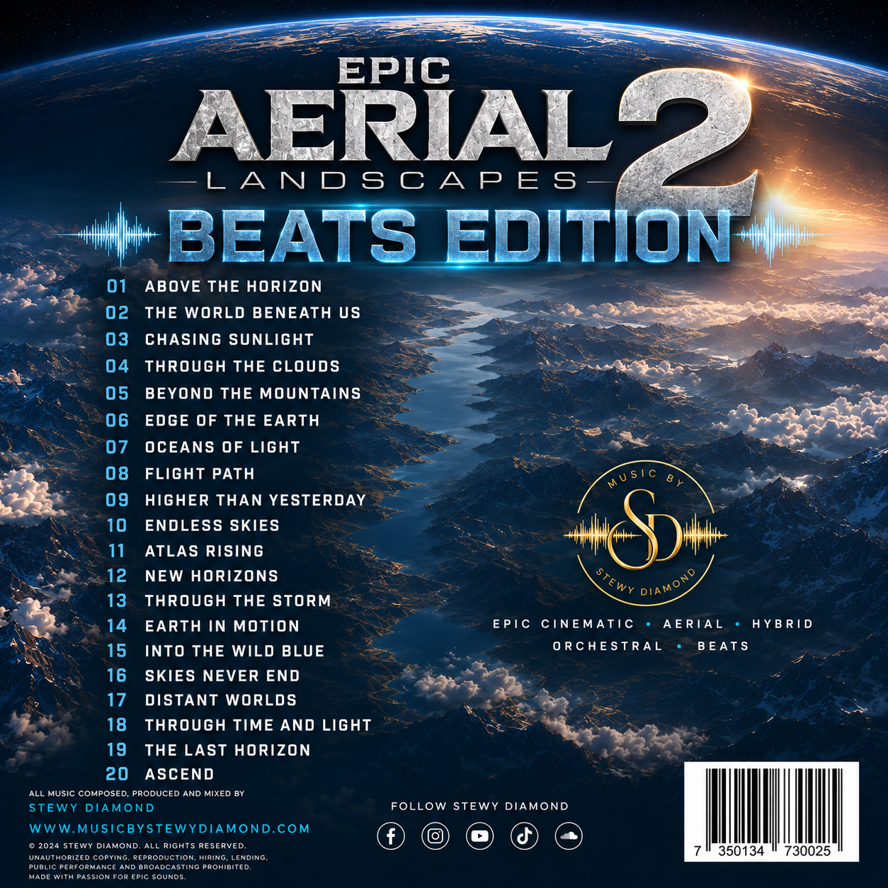 Epic Aerial Landscapes 2: Beats Edition | 20 Epic Cinematic Tracks For Drone Films, Travel Videos & Content Creators