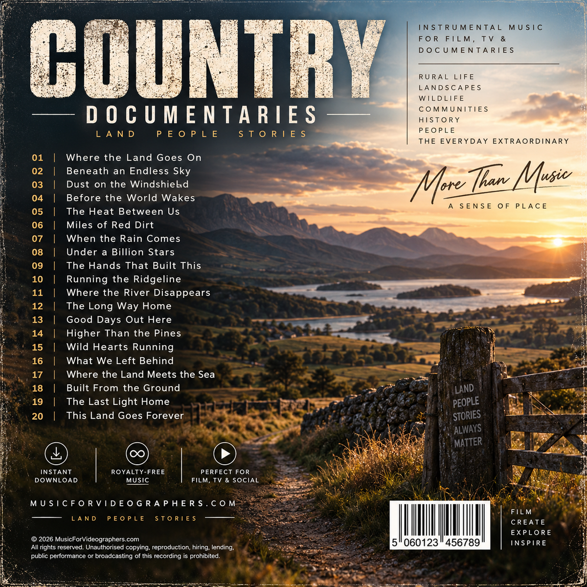 Country Documentaries | 20 Royalty-Free Tracks for Documentary Filmmakers