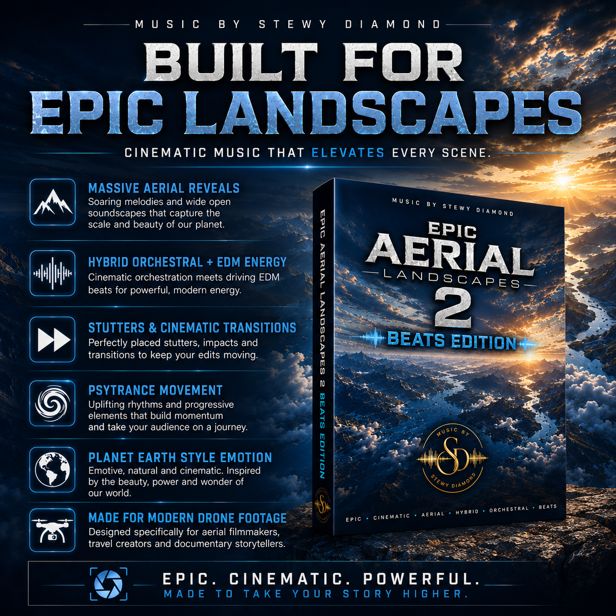Epic Aerial Landscapes 2: Beats Edition | 20 Epic Cinematic Tracks For Drone Films, Travel Videos & Content Creators