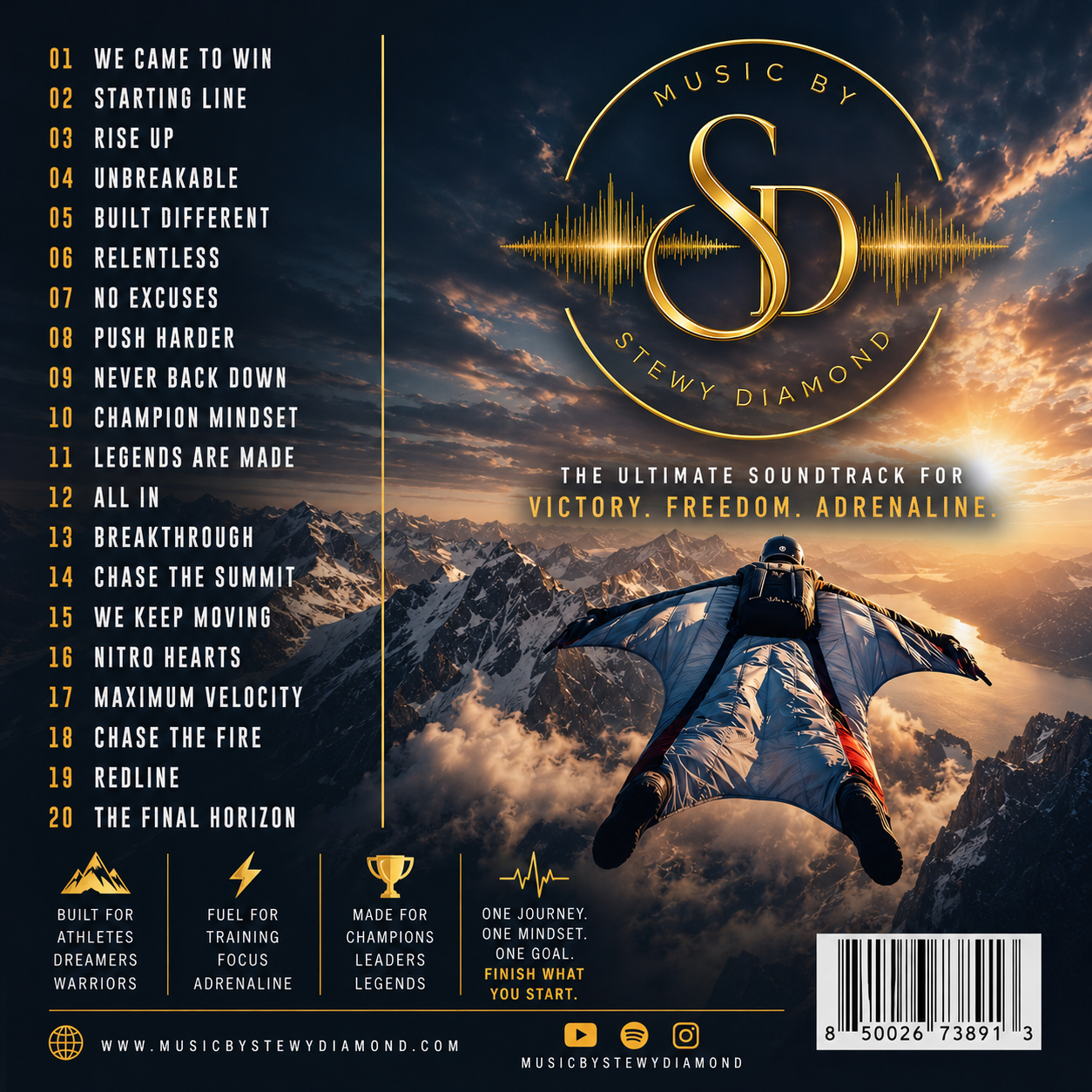 Sports & High Energy Music Collection, 20 Epic Cinematic Tracks for Sports Videos, Action Films & Adrenaline Content