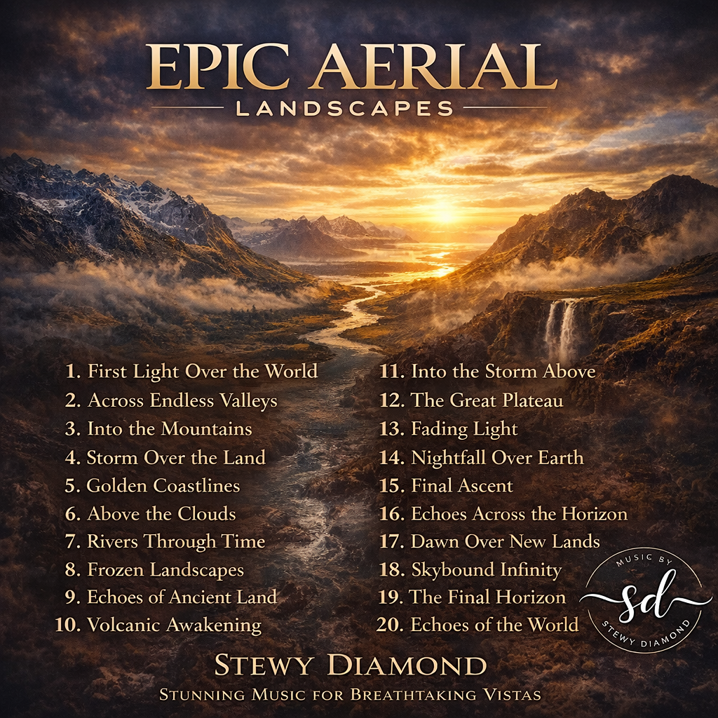 Epic Cinematic Music for Drone Footage – 20 Track Album for Filmmakers & Content Creators