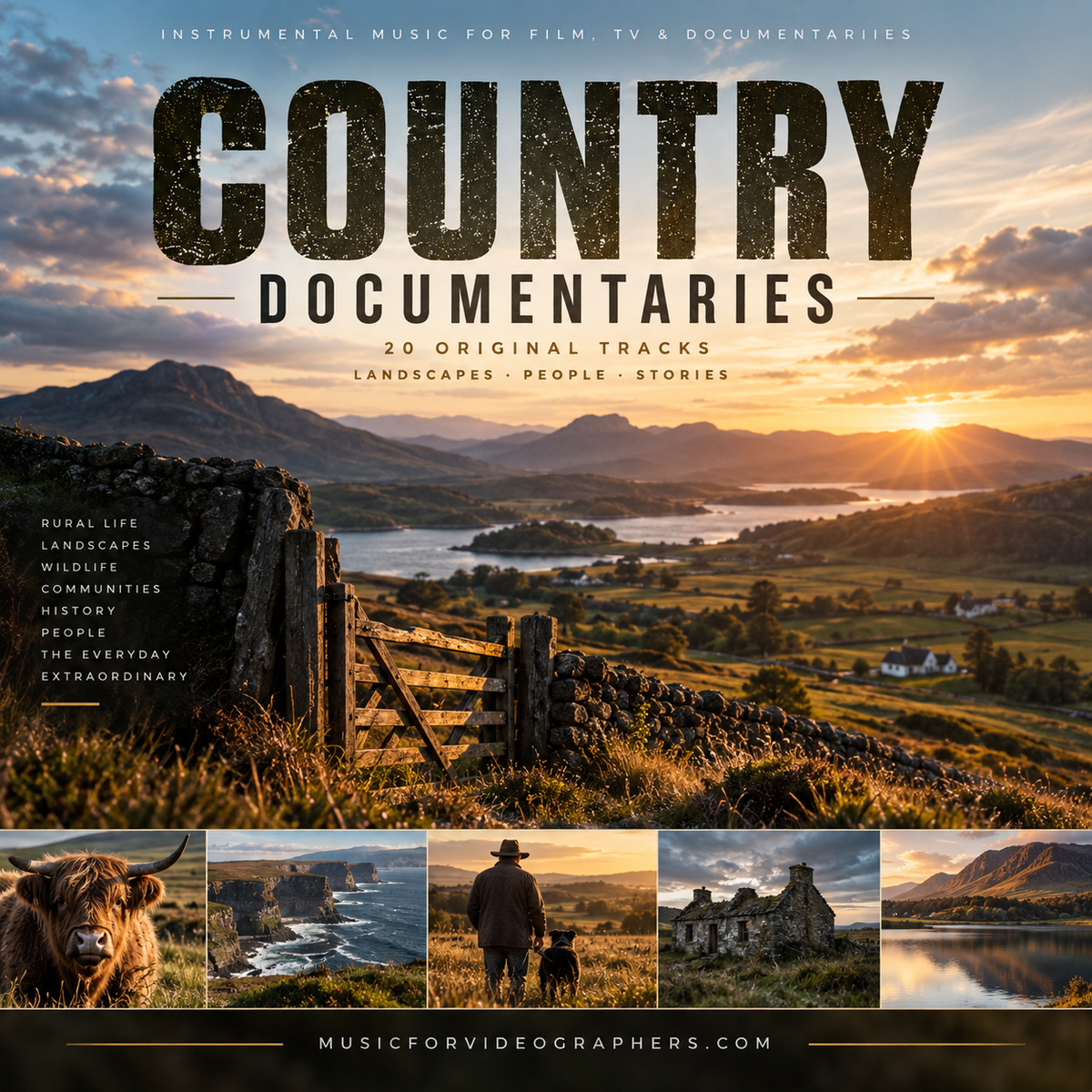 Country Documentaries | 20 Royalty-Free Tracks for Documentary Filmmakers