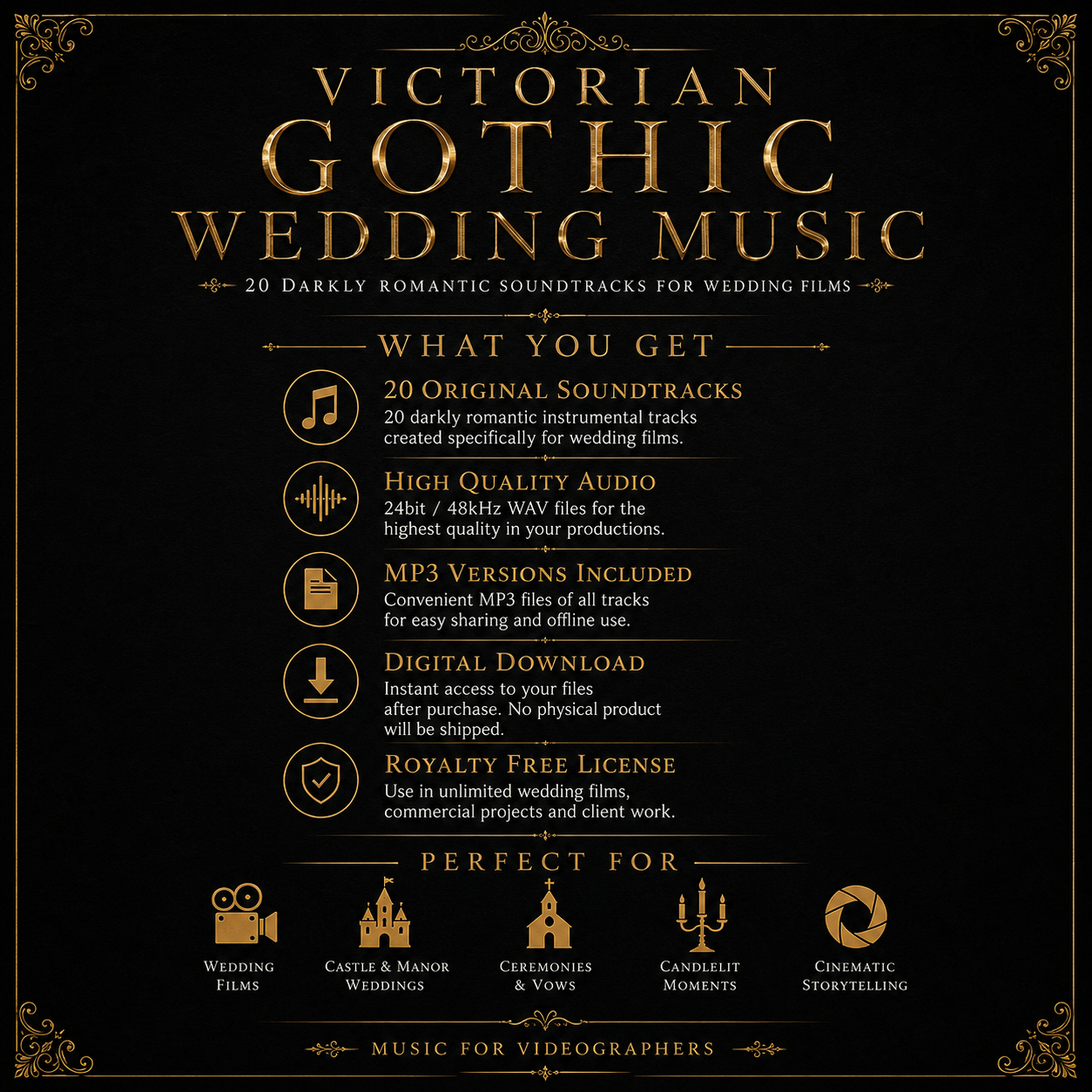 Cinematic Gothic Weddings | 20 Darkly Romantic Soundtracks For Wedding Films