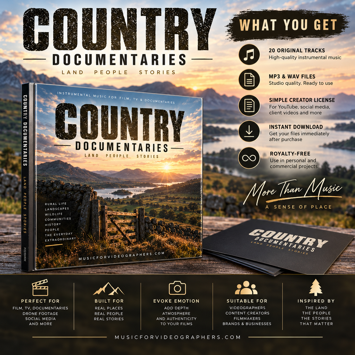 Country Documentaries | 20 Royalty-Free Tracks for Documentary Filmmakers