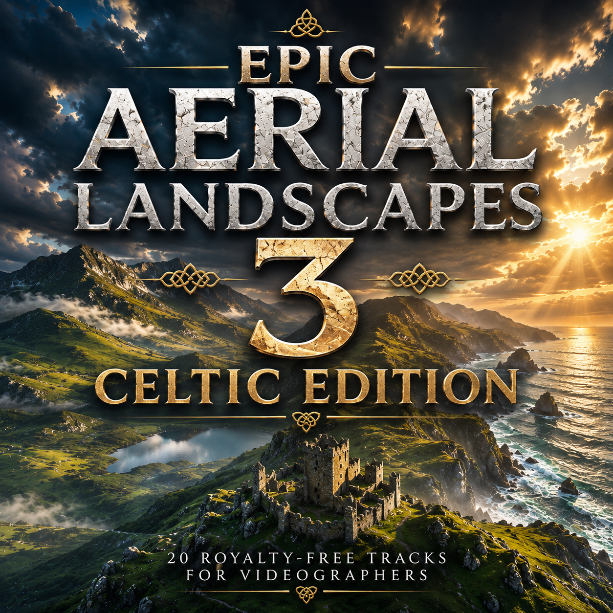 Epic Aerial Landscapes 3 Celtic Edition royalty-free music for drone videos